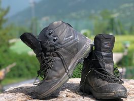 Zomaar na een zware wandeling vanuit de camping
