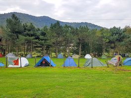 Pitches with mountain views