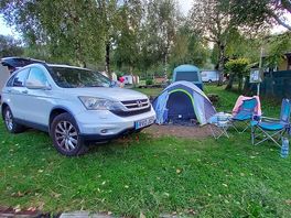 Our little camping set up.