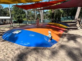 Jumping pillow fun