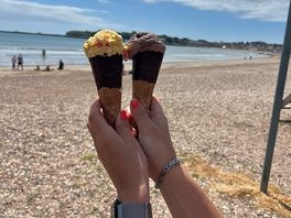 Walk to the beach was worth it