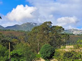 View of the picos from our pitch.