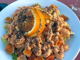 Chicken salad at the restaurant