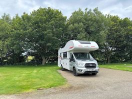 Campervan on site.