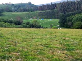 Campsite from atop the overlooking hill