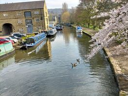 Sowerby bridge a short walk away with a beautiful canal.