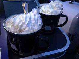 Hot chocolate by the fire