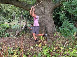 Rope swing fun