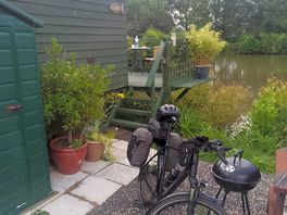 Bike outside the carp hut