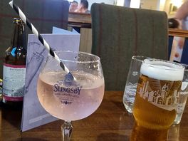 Drinks and entertainment.