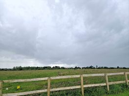 View from the campsite with malmesbury abbey in the distance.