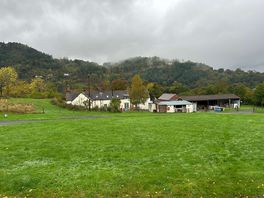 View from back of site across to the hills