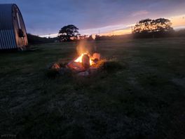 Evening fire