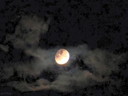 Moon lit sky