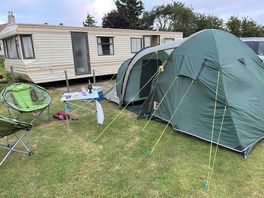 Close to the toilets but very quiet