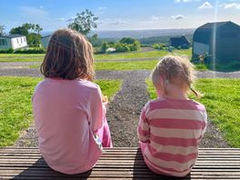Happy campers enjoying the view
