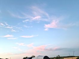 Sunset veiw from pitch