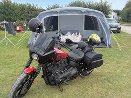 We took a bike to along with car. all fitted on pitch