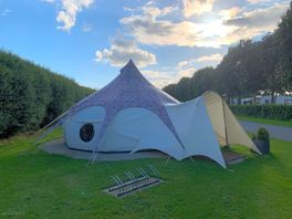 The glamping tent