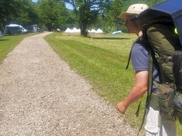 Weg campingplatz