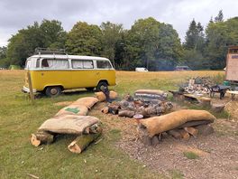 Heath’s van and the communal campfire