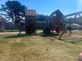 Lovely sunny day in the adventure park