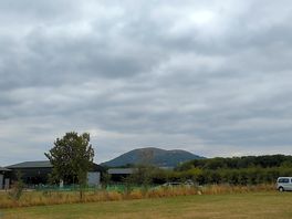 View of the hills from the field