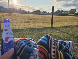 View over field