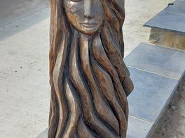 One of many wood carvings