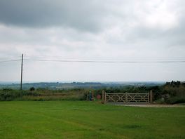 A misty veiw through helston down to the lizard.
