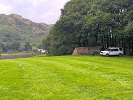 Stunning views of mountains on all sides.