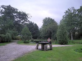 Picnic table outside kingfisher