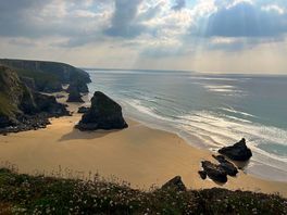A beach view on one of the walking path routes, very stunning beach not easily accessible.
