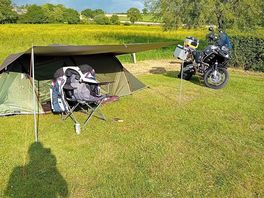 Fully set up.. massive pitch, with electric hook up and water tap very close by.