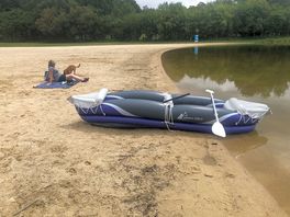 Lakeside beach