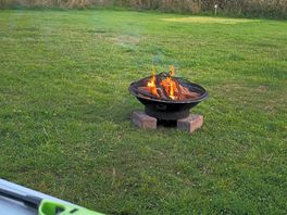 Fire pit we hired