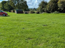 View from our trailer tent