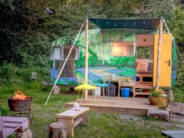 Private outside space with firepit