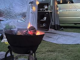 The fire pit was perfect for colder evenings