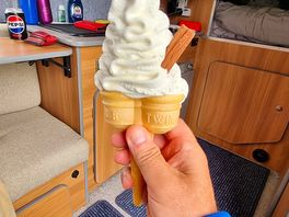 Ice cream from van that visits site