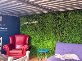 Cozy tin hut near bar area,