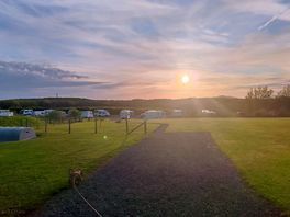 Evening sunset from our pitch