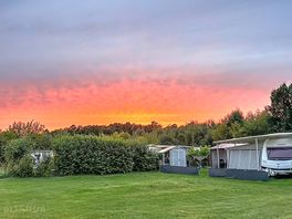 Sunset over the pitches