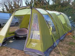 Our lovely pitch for the few nights.
