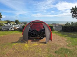 Pitch 173 fitted my lone rider tent lovely and my motorbike plenty of room