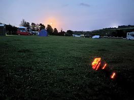 You can use fire pits and a fireproof base is available to use.