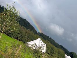 Pretty even with a bit of rain!