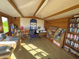 Book & dvd swap and selection of essentials to purchase.