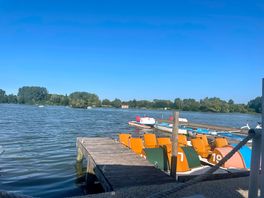 Pedalos on the lake