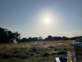 Morning view from our van